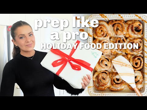 VLOG | meal prepping our plant-based christmas feast & road trip food for the weekend! 🎄🍑🚙