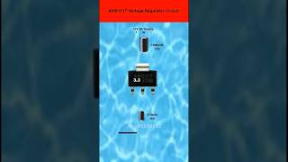😮3.3V Regulator Circuit | SMD AMS1117 Voltage Regulator | 12V to 3V #electronic #ahxperiment