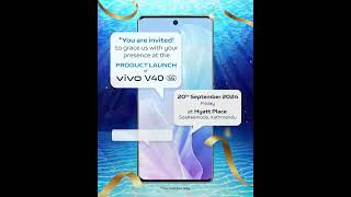 VIVO V40 5G Launch in Kathmandu, Nepal – 20th September 2024