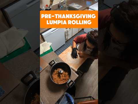 Filipino Lumpia for Thanksgiving! Happy Thanksgiving! 🦃 #lumpia #happythanksgiving #filipinofood