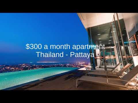 ONLY  $300 Monthly rental - Pattaya Thailand budget apartments hotels condo