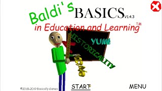 Baldi's Basic's Classic V1.4.3 gameplay 8/31/25