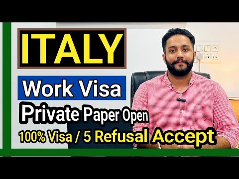 Italy work visa paper open 2025 | Refusals accepted | #callus8837701063 #italyvisa #workvisa #visa 
