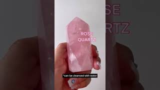 Crystals that can be cleansed with water💧 #crystals #crystalsforbeginners #rosequartz #amethyst