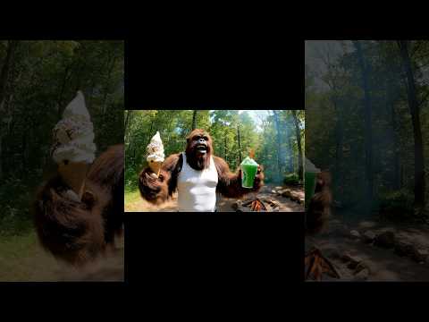 Bigfoot gets ice-cream #bigfoot #veo3 #bigfootvlog #funny #ai #vlog