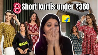 *HUGE* Flipkart Short Kurtis Haul Under ₹350 | First Ever Flipkart Haul 💙 Super Affordable & Stylish
