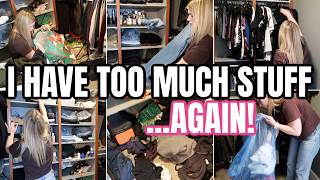 I HAVE TOO MUCH STUFF 😩 | DECLUTTERING MY ENTIRE HOUSE | DECLUTTER, ORGANIZE & DEEP CLEAN WITH ME