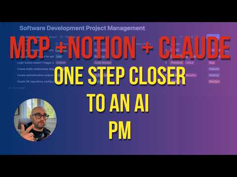 MCP + Notion: The Ultimate PM Workflow Tutorial (Kanban & Gantt)