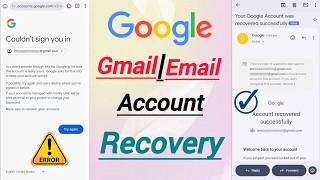 How to recover Gmail Account 2026 | fix problem couldn't sign you in  | google account recovery