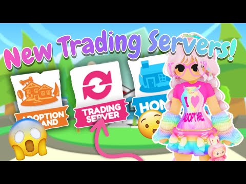 Trying The New *TRADING* Servers! Roblox Adopt Me