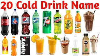 20 Cold Drink Names | Cold Drink Names for Kids Learning Video with Pictures