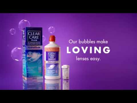 Clear Care Plus Hydraglyde - Sensação de lentes novas.