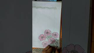 flower border design