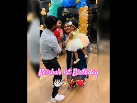 Naisha's 1st Birthday🎂🎉💃❤️  #1stbirthday #memories #cutebaby #familylove #family time #birthday