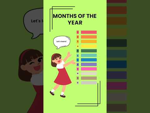 Months of the year - Months name #shorts