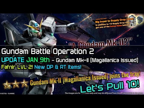 Gundam Battle Operation 2 UPDATE 1/9 - Gundam Mk-II [Magallanica Issued]! Fafnir LV2 and more!