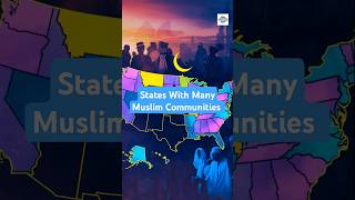 The Most Muslim States in America | Number 2 Is The MOST SHOCKING! #shorts #muslim #usa