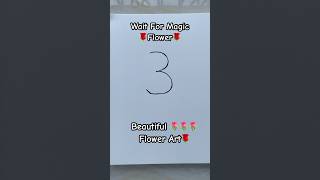 Creative Rose Flower 🌹 Art For kids #shorts #creative #diyflowers #kidsvideos #drawing #rose #kids