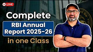 RBI Annual Report 2025-26 I Important Reports for RBI Grade B I Finance Current by Madhav sir