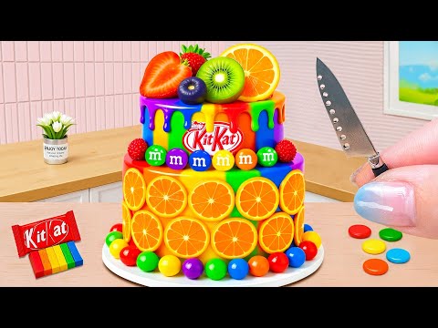 Refreshing Fruit Fondant Cake 🥝🍊 Satisfying Super Rainbow Birthday Cake 🌈 Cake In Wonderland