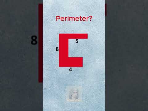 A tricky perimeter 👀   #quiz #americanmath #math