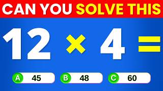 🧠⚡ Only Geniuses Can Solve These Math Questions! 🔢💯