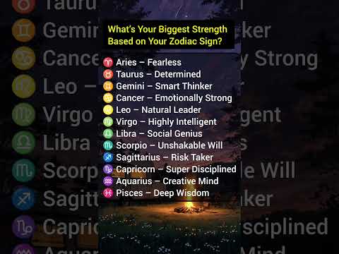 What’s Your Biggest Strength Based on Your Zodiac Sign? #zodiacsign #shorts