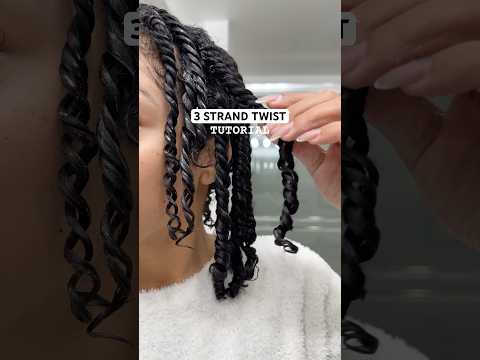 3 Strand Twist Tutorial broken down w/ visual aid 🫶🏽 #twistout #definedcurls #naturalhairstyles