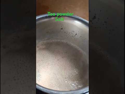 How to make tea# Salt tea#cooking
