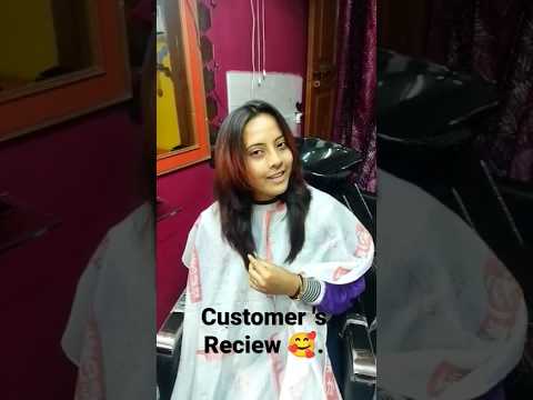 Customer's Review for layer hair cut ❤️.#mua #professional #reel #ytshorts #haircut #hair #ytshorts