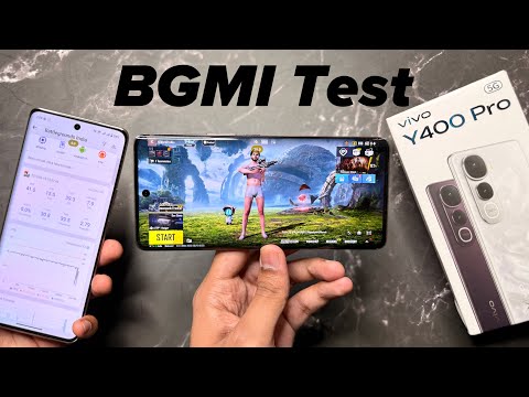 Vivo Y400 Pro 5G BGMI Test with FPS Meter 🔥 Battery Drain & Heating Test at 60 FPS Graphics Setting