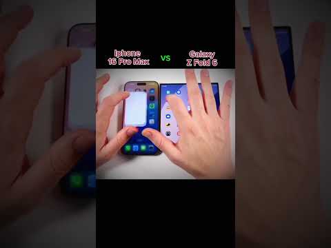 IPhone 16 Pro Max vs Galaxy Z Fold 6 – Which is the REAL King? 👑 #speedtest #smartphonecomparison