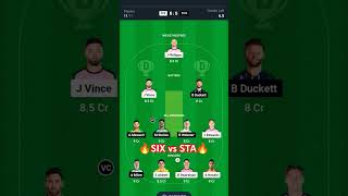 SIX vs STA Dream11 Prediction l Sydney Sixers vs Melbourne Stars #dream11 #bbl #sixvssta