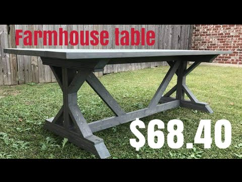 How to build a farmouse table for $68.40 (Part 1) Material list