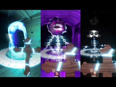 USING CRUCIFIX ON DEPTH, GREED, SILENCE IN DOORS ROBLOX