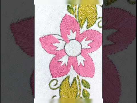 Wow just amazing embroidery flowers designs hand embroidery flowers designs#shorts #shortsfeed #art