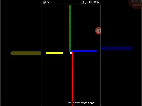 Four colors line program using python | turtle graphics