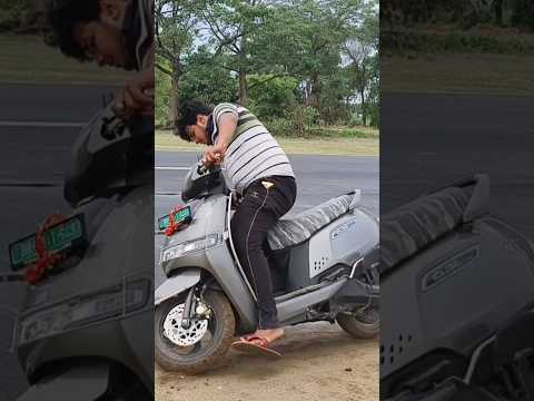 TVS iqube crash 😯🤯                          #tvsiqube #electric #tvsiqubeelectric