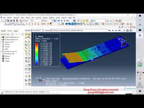 Abaqus cohesive contact simulation case modeling take tape off2