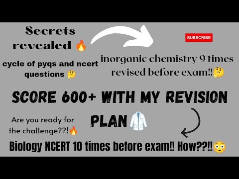 how to score 600+ in NEET| revision plan for NEET aspirants| secrets revealed #neet2023 #neet