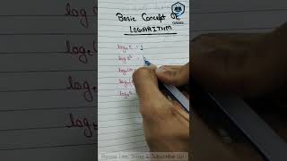 Basic Concept Of LOGARITHM #shorts