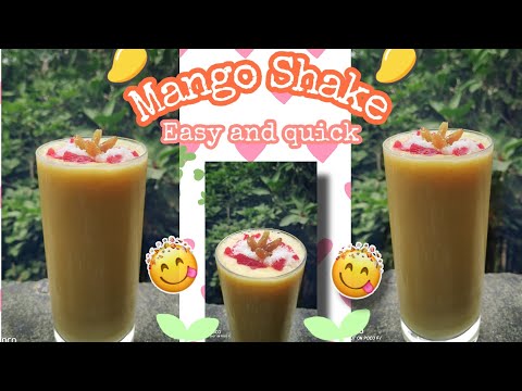 MANGO SHAKE | Thick and tasty mango milkshake recipe | mango milkshake recipe || SkyIsReal #shorts