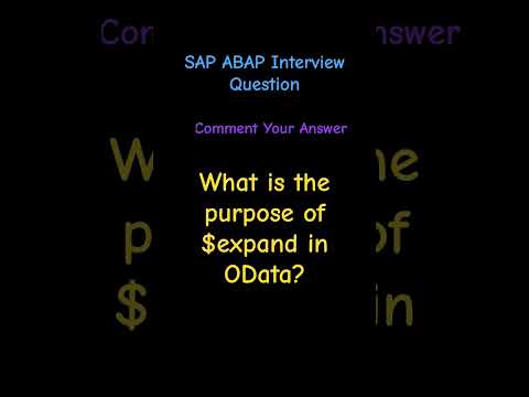 Odata Related Interview Question #abaponhana #abap#sap #sapabap