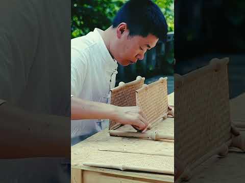 Bamboo Tea Shade Design | Traditional Craftsmanship in 87 Seconds!
