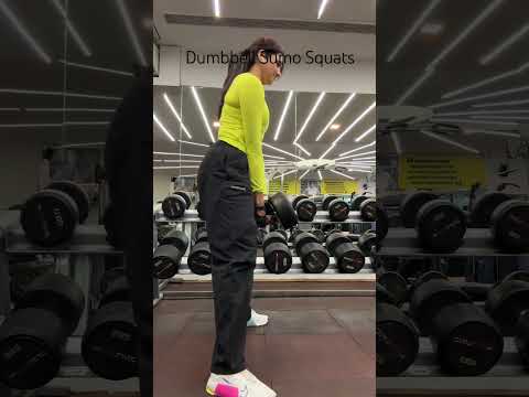 How to do Dumbbell Sumo Squats #howtosquat #sumosquats #strengthtraining