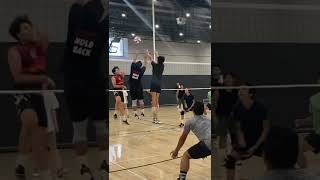 How I hit a crazy sharp angle spike #shorts #volleyball #volleyballworld #volleyballplayer