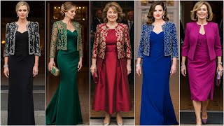 Elegant Mother of The Bride Dresses with Jacket| Formal Jackets to Wear with Dresses for Bride's Mom