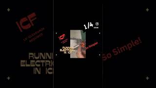 Innovative and Affordable Method for Running Electrical Wires in ICF #diy #electricalhacks #shorts