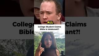 College Student Challenges Cliff To Read An Intolerant Bible Verse #debate #christianity #bible