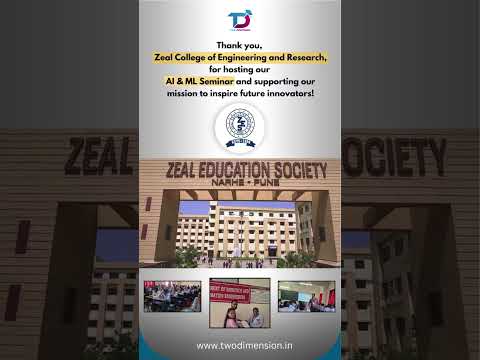 Seminar at @Zeal College of Engineering and Research on AI & ML | AI & Robotics Seminar #ai #ml